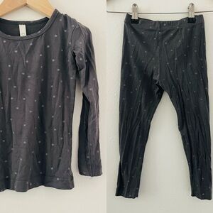 Childhoods Gray Star Print Coordinating Sleep Set - Long Sleeves